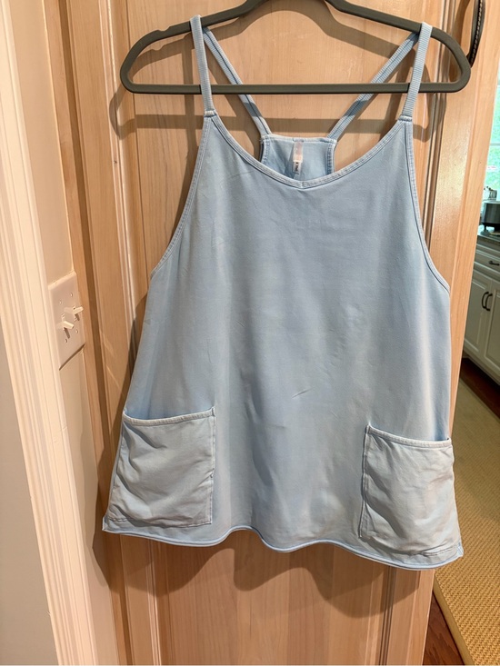 FP Movement by Free People Dresses & Skirts - FP Movement by Free People Light Blue Pocket athletic Tank Dress